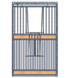 Portable Panel Full Grill V-Door
